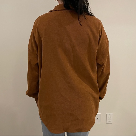 Tan corduroy button up - Picture 2 of 2